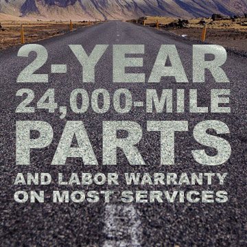 2-year, 24,000 mile warranty
